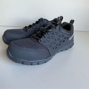 Reebok Sublite Safety Work Men's Dark Gray Athletic Shoes 7.5W Comp. Toe